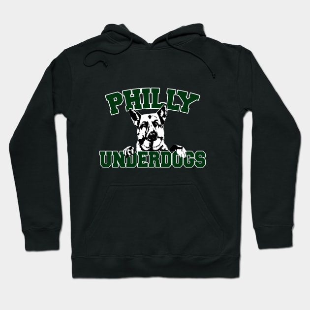 Philly Underdogs Philadelphia Football Fan Philly Philly Hoodie by graphicbombdesigns